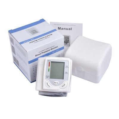 AAA Battery Digital Wrist Blood Pressure Monitor 290 Mmhg , LCD Wrist Bp Monitor